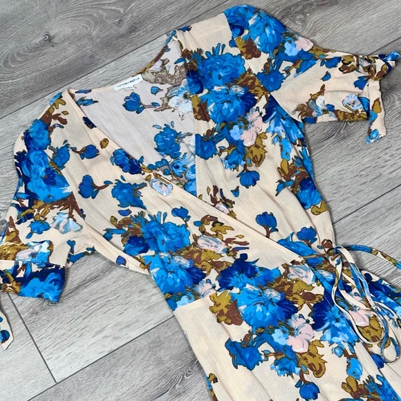 Cotton Candy LA Floral Maxi Wrap Dress - Picture 7 of 15